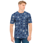 Cute Polka Dot Denim Jeans Pattern Print Men's T-Shirt