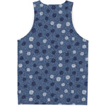 Cute Polka Dot Denim Jeans Pattern Print Men's Tank Top