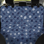 Cute Polka Dot Denim Jeans Pattern Print Pet Car Back Seat Cover