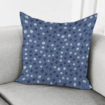 Cute Polka Dot Denim Jeans Pattern Print Pillow Cover