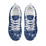 Cute Polka Dot Denim Jeans Pattern Print White Sneakers