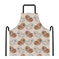 Cute Pomeranian Pattern Print Apron