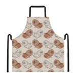 Cute Pomeranian Pattern Print Apron