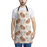 Cute Pomeranian Pattern Print Apron