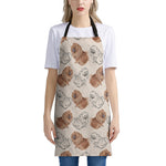 Cute Pomeranian Pattern Print Apron
