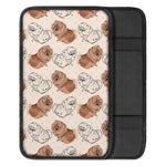 Cute Pomeranian Pattern Print Car Center Console Cover
