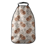 Cute Pomeranian Pattern Print Car Seat Organizers