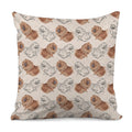 Cute Pomeranian Pattern Print Pillow Cover
