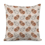 Cute Pomeranian Pattern Print Pillow Cover