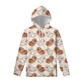 Cute Pomeranian Pattern Print Pullover Hoodie