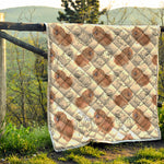 Cute Pomeranian Pattern Print Quilt