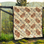 Cute Pomeranian Pattern Print Quilt