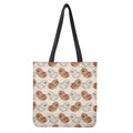 Cute Pomeranian Pattern Print Tote Bag