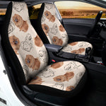 Cute Pomeranian Pattern Print Universal Fit Car Seat Covers