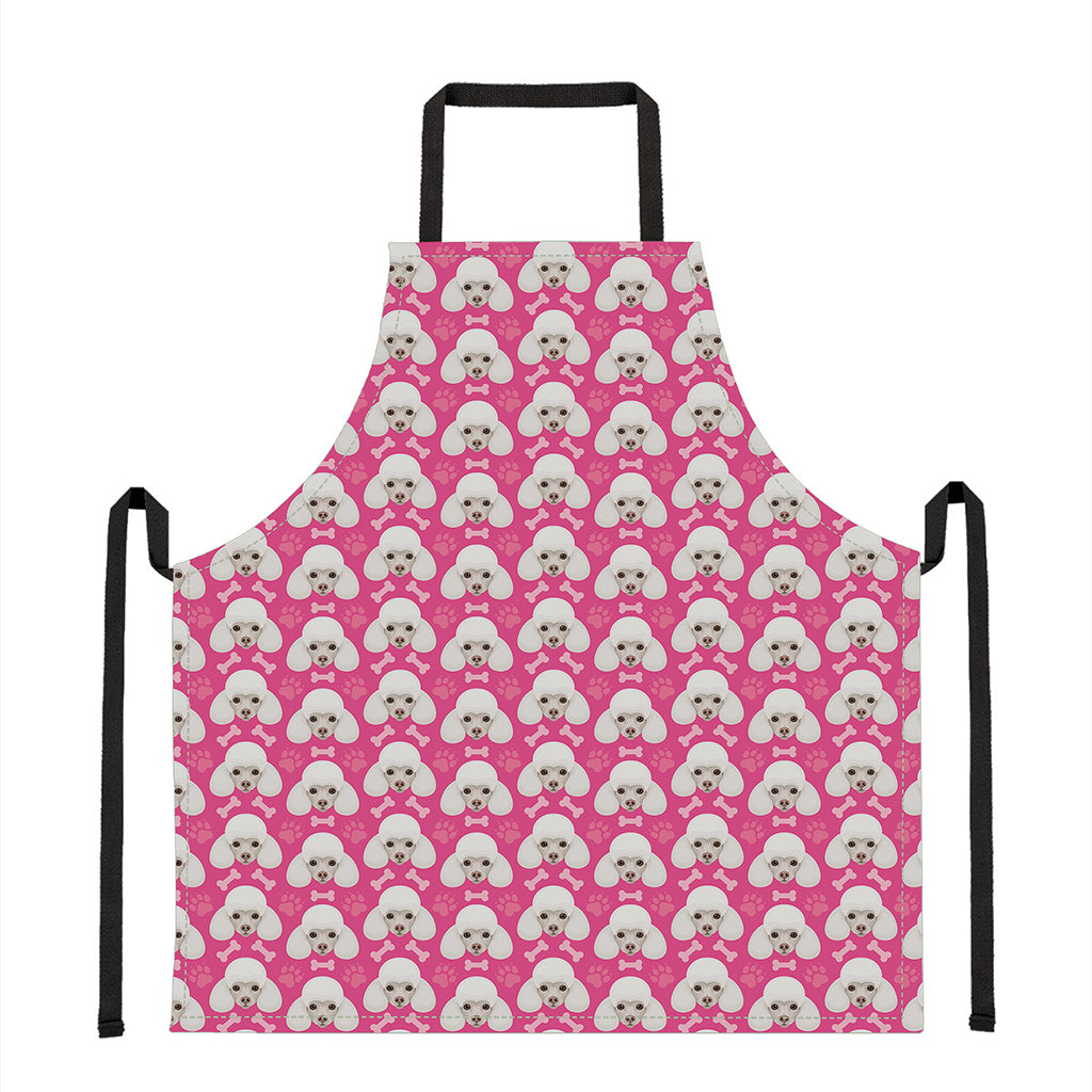 Cute Poodle Pattern Print Apron