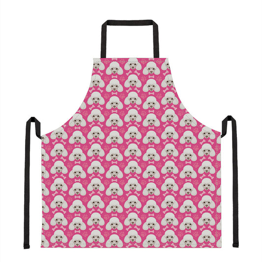 Cute Poodle Pattern Print Apron