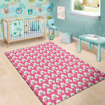 Cute Poodle Pattern Print Area Rug