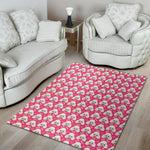 Cute Poodle Pattern Print Area Rug