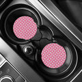 Cute Poodle Pattern Print Car Coasters