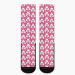 Cute Poodle Pattern Print Crew Socks