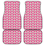 Cute Poodle Pattern Print Front and Back Car Floor Mats