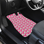 Cute Poodle Pattern Print Front and Back Car Floor Mats