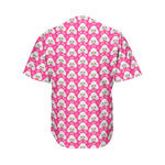 Cute Poodle Pattern Print Men's Baseball Jersey