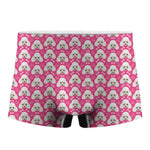 Cute Poodle Pattern Print Men's Boxer Briefs