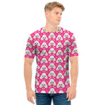 Cute Poodle Pattern Print Men's T-Shirt