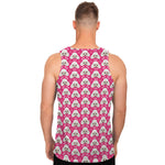 Cute Poodle Pattern Print Men's Tank Top