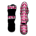 Cute Poodle Pattern Print Muay Thai Shin Guard