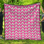 Cute Poodle Pattern Print Quilt