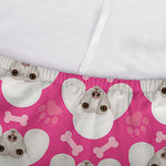 Cute Poodle Pattern Print Sofa Cover
