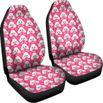 Cute Poodle Pattern Print Universal Fit Car Seat Covers