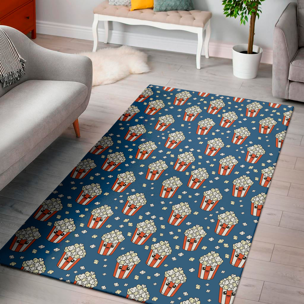 Cute Popcorn Box Pattern Print Area Rug