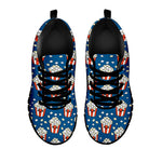 Cute Popcorn Box Pattern Print Black Sneakers
