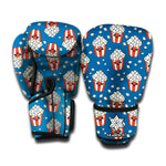 Cute Popcorn Box Pattern Print Boxing Gloves