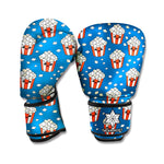 Cute Popcorn Box Pattern Print Boxing Gloves
