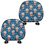 Cute Popcorn Box Pattern Print Car Headrest Covers