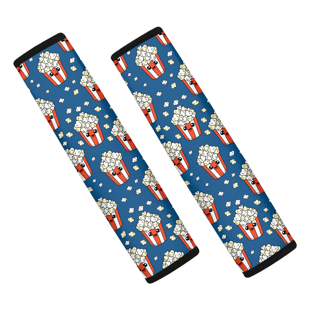 Cute Popcorn Box Pattern Print Car Seat Belt Covers