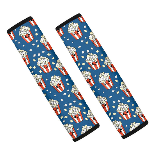 Cute Popcorn Box Pattern Print Car Seat Belt Covers