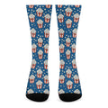Cute Popcorn Box Pattern Print Crew Socks