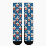 Cute Popcorn Box Pattern Print Crew Socks