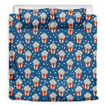Cute Popcorn Box Pattern Print Duvet Cover Bedding Set