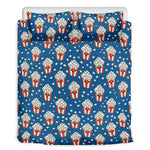 Cute Popcorn Box Pattern Print Duvet Cover Bedding Set