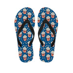 Cute Popcorn Box Pattern Print Flip Flops