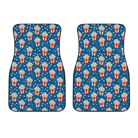 Cute Popcorn Box Pattern Print Front Car Floor Mats