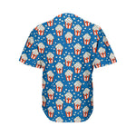 Cute Popcorn Box Pattern Print Men's Baseball Jersey