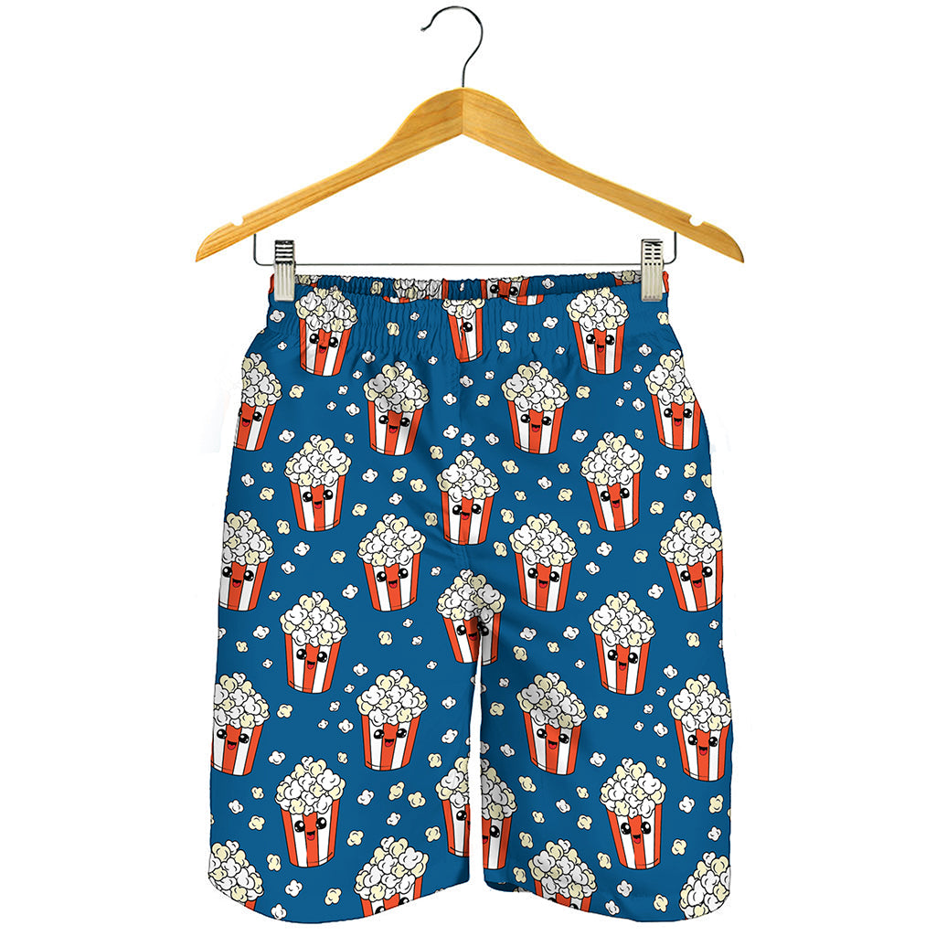 Cute Popcorn Box Pattern Print Men's Shorts