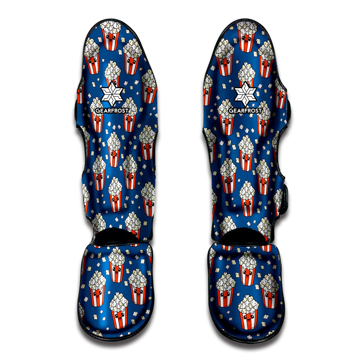 Cute Popcorn Box Pattern Print Muay Thai Shin Guard